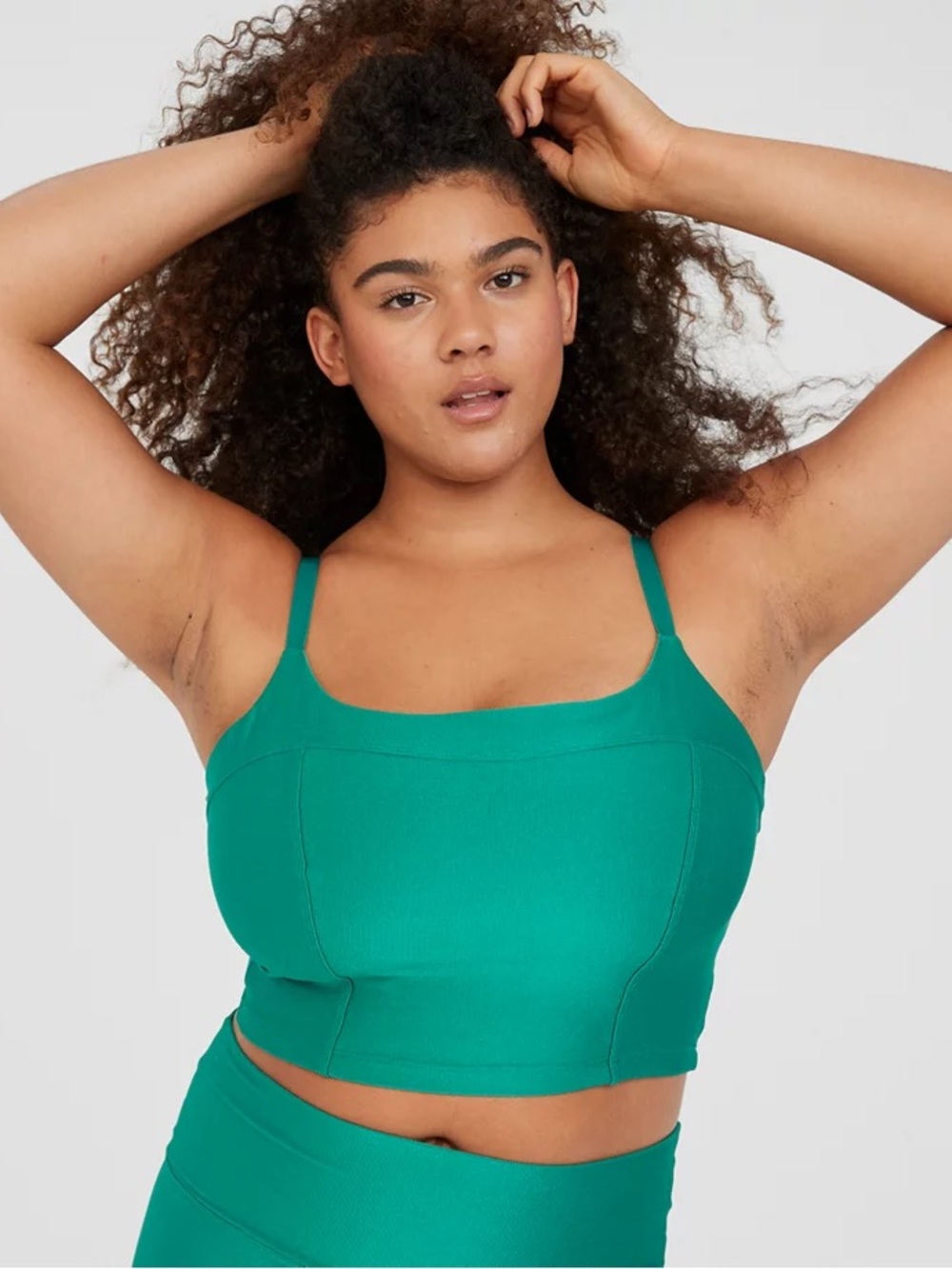 OFFLINE By Aerie Rise N Shine
Ribbed Longline Sports Bra